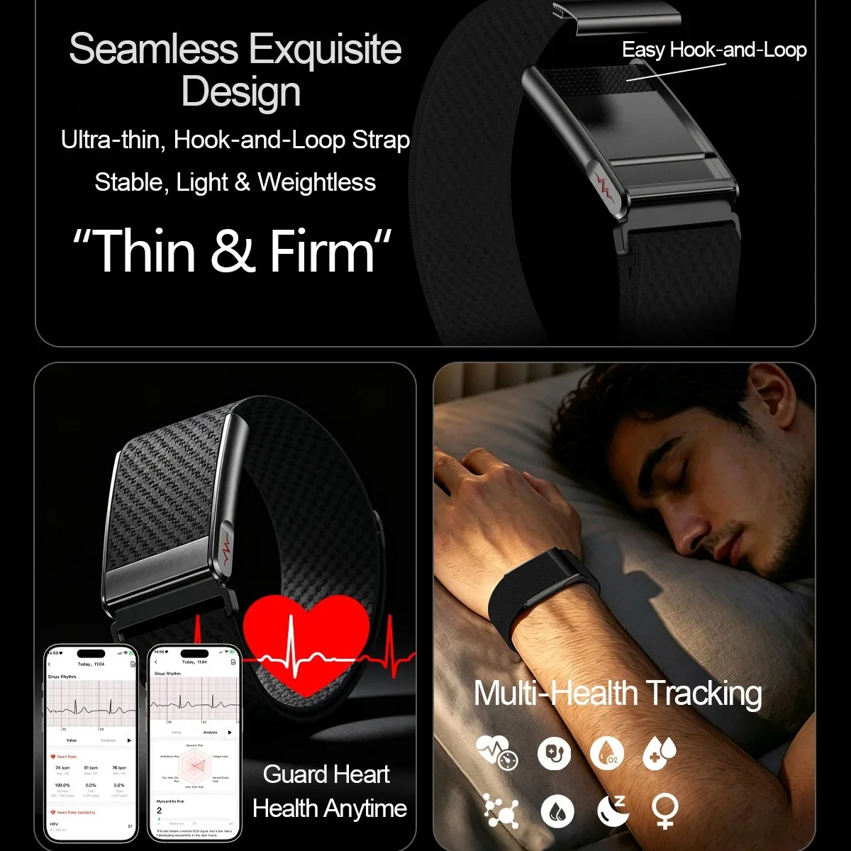 2026 New Health Smart Watch Men:ECG HRV Uric Acid Lipid BMI AI Body Analysis Calories 120+ Multi-exercise Mode Smartwatch Women