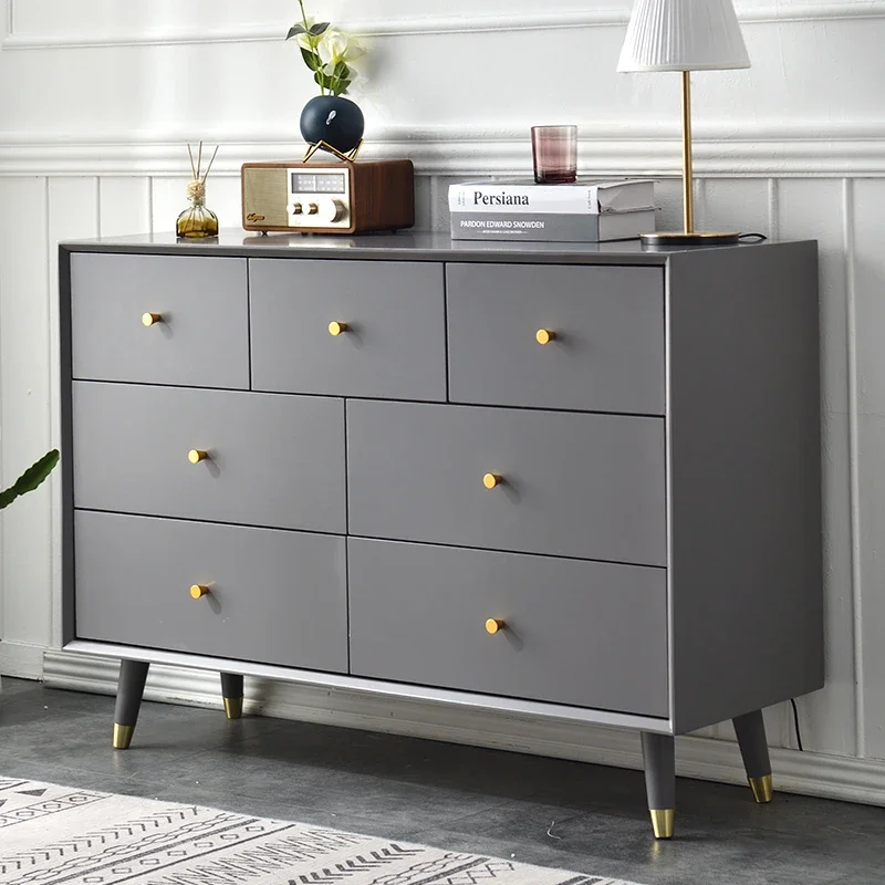 

Hxl Solid Wood Simple and Light Luxury Locker Bedroom Chest of Drawer Storage Cabinet Chest of Drawers