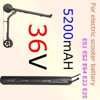 36V 5200mAh New Battery Pack for Ninebot Segway Es1 ES2 ES3 ES4 Scooter Compatible with 36V Electric Scooter Systems