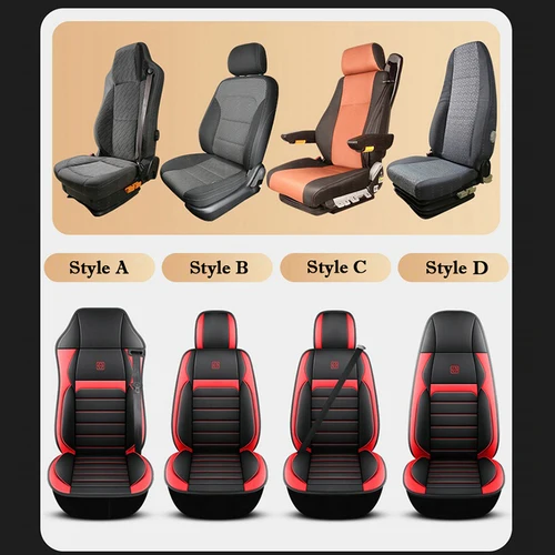 Imagen 2 del producto Funda de asiento de cuero para camión, autobús, camión grande, cojín resistente para SITRAK SCANIA, Volvo, Benz, Renault, DAF, IVECO, ISUZU, TATRA, Peterbilt