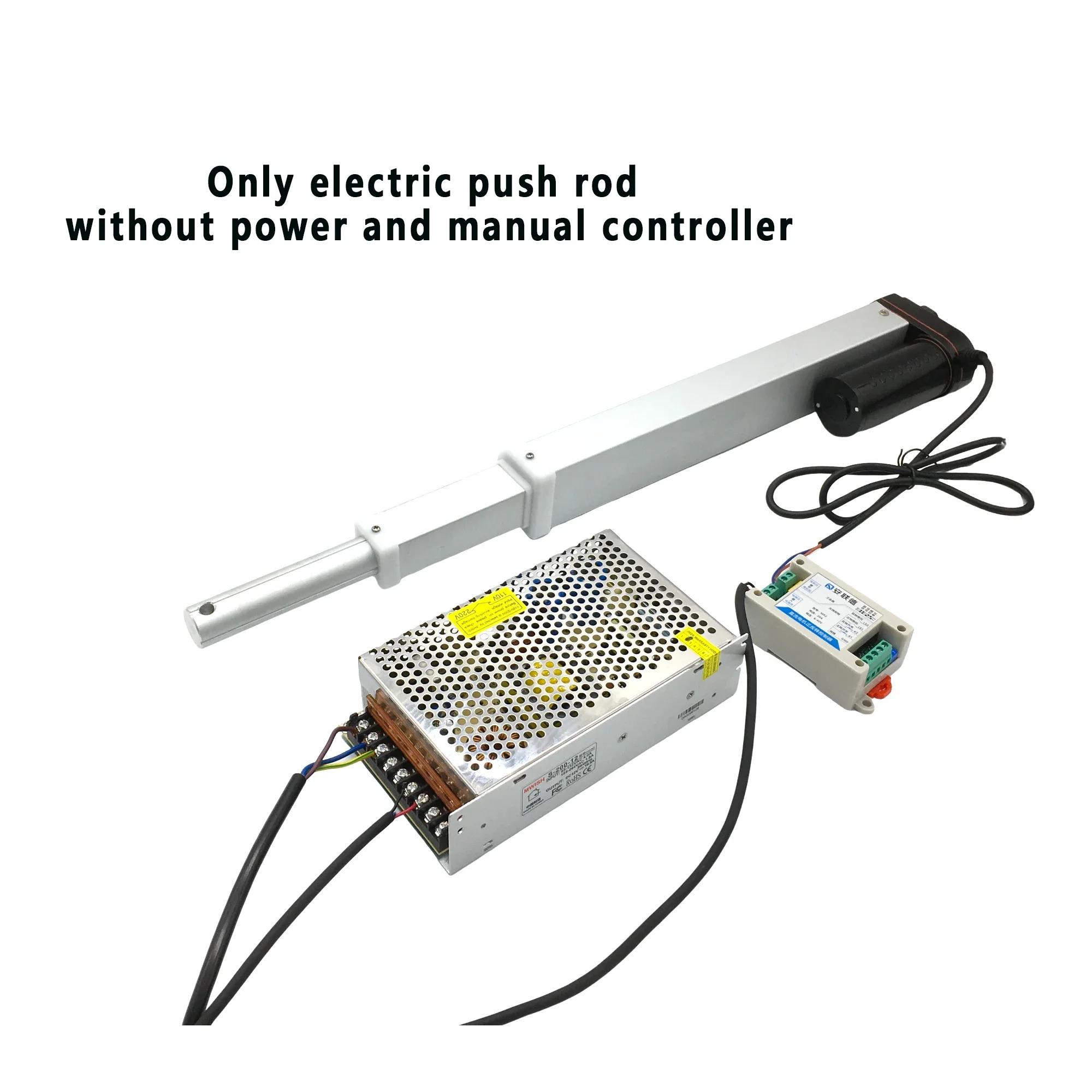 High-Thrust 3 Section Linear Actuator DC12V/24V Multi sectionTelescopic Push Rod for Industrial Reciprocating Motion 500N/1000N