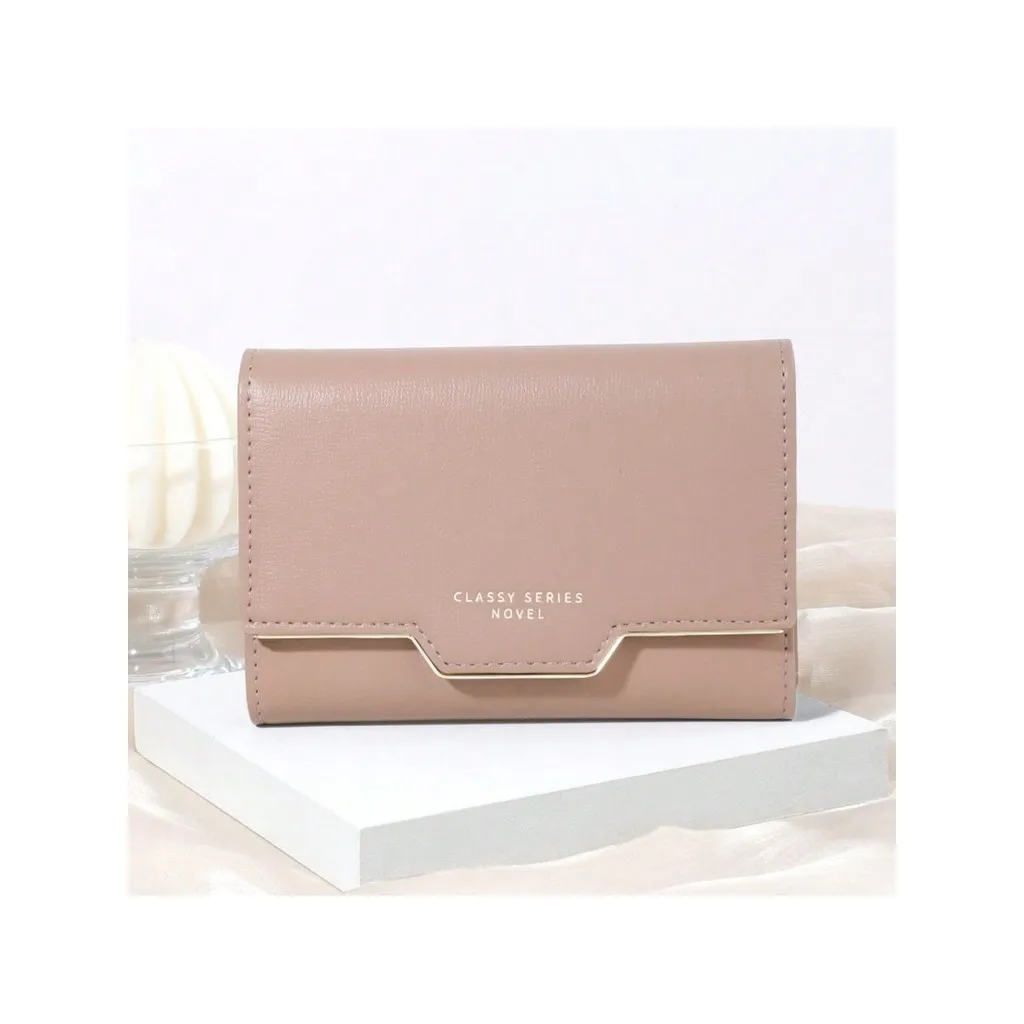 

Women's Korean Style Wallet Bag Wholesale Zipper Multi-Card Slot Tri-Fold Wallet Clutch Bag Genuine Leather Wallet Coin Purse