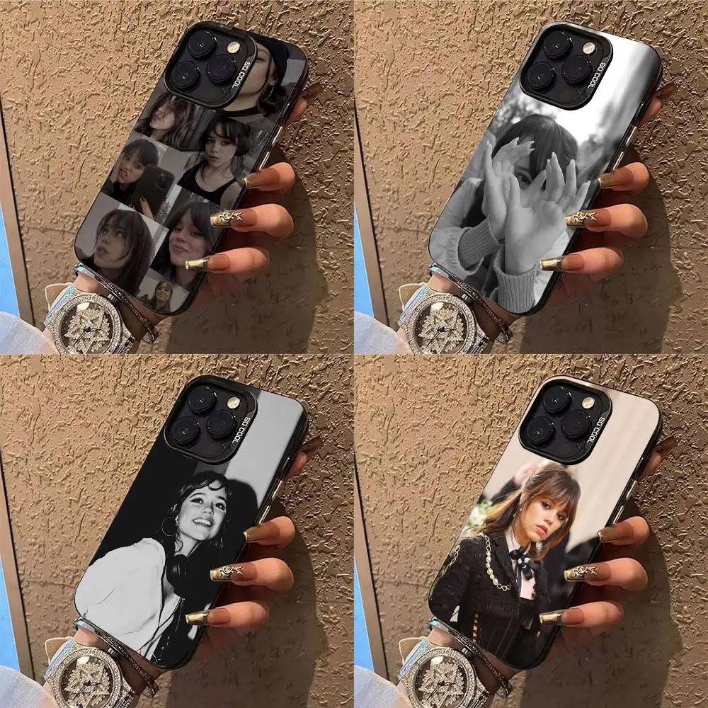 

Jenna Ortega Phone Case For iPhone 17,16,15,14,13,12,X,8,Pro,Max,Plus,E,SE4,Air,Mini IMD Matte Black