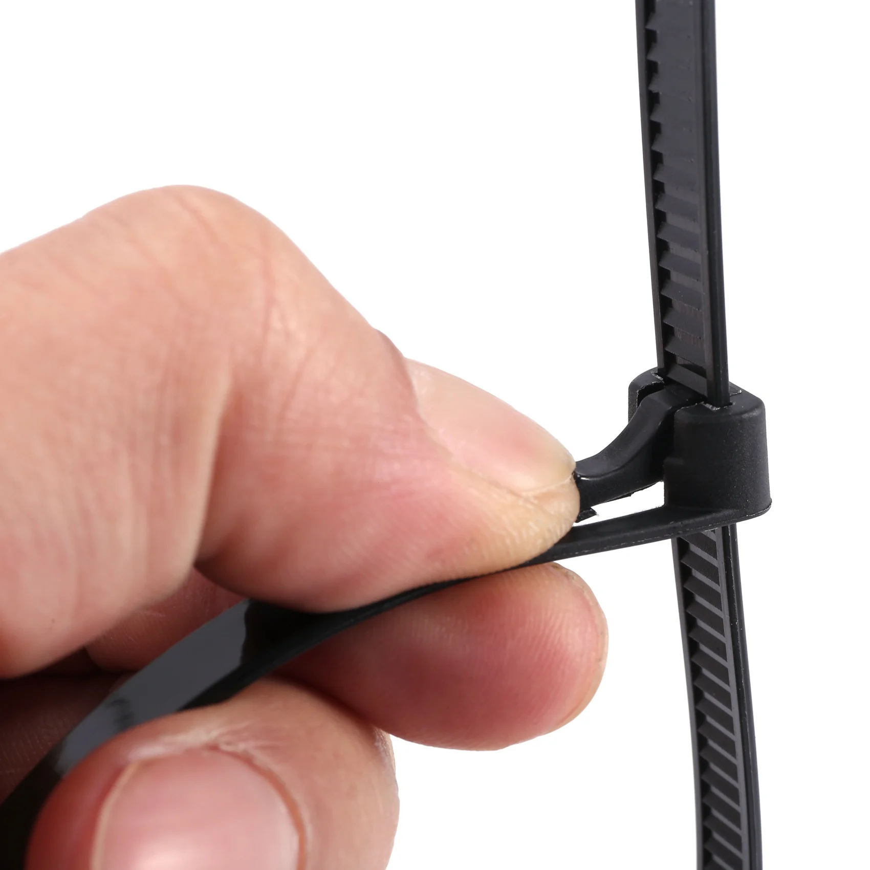ABUP-Releasable Zip Ties 12Inch Heavy Duty Zip Tie Thick Black Cable Ties 100Lb Tensile Strength Nylon Cable Wire Ties 100Pcs
