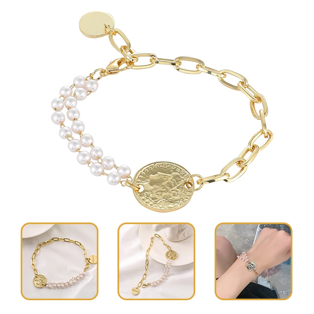 Elegant Pearl Chain Bracelet Wrist Decor Accessory Trendy Women Jewelry Creative Charm Decorative Wrist Chain Gift For Girls