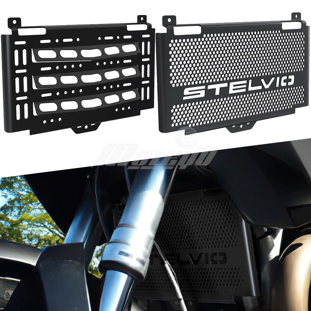 

Radiator Guard Grille Motorcycle Accessories Oil Cooler Cover Protection For Moto Guzzi Stelvio 1200 STELVIO1200 2008 2009 2010