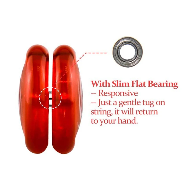 MAGICYOYO-حلقات المهنية يويو للأطفال ، المبتدئين مع سلاسل يويو وسرة الإصبع ، D1 GHz