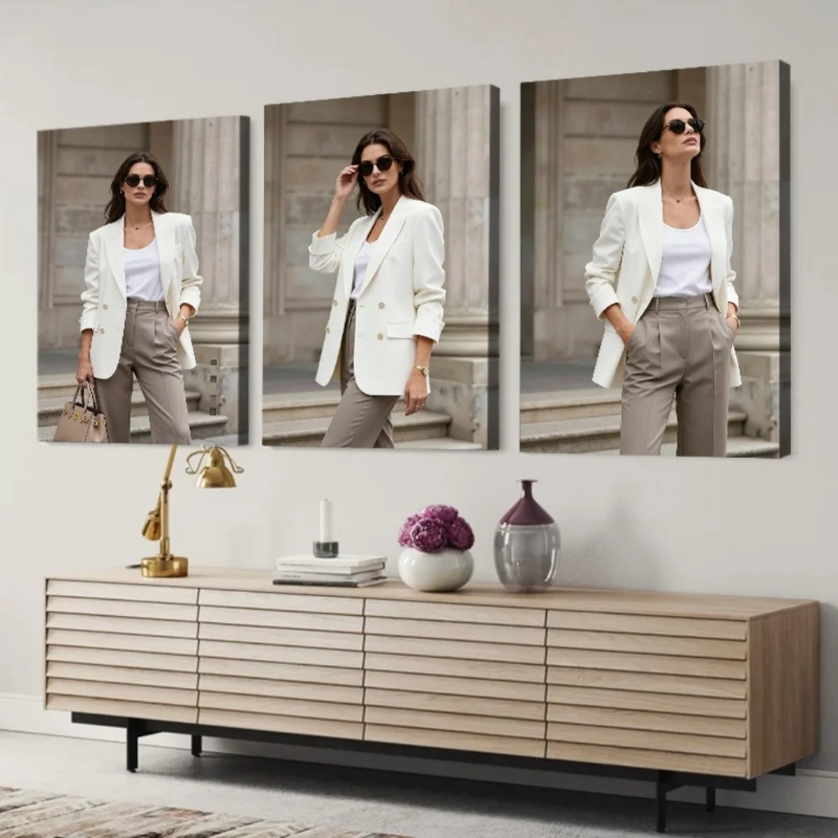 3-Piece Personalized Canvas Wall Art Set — Featuring Frameless Custom Posters and Comfort-Mounted Canvas Prints. An Ideal Choice