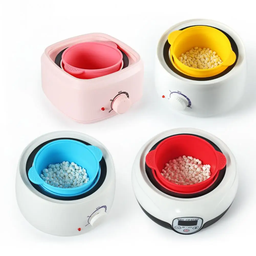 Silicone Wax Warmer Liner with Handle Non-stick Wax Pot Bowl Hair Removal Wax Melt Heater Heating Machine Container Replacement