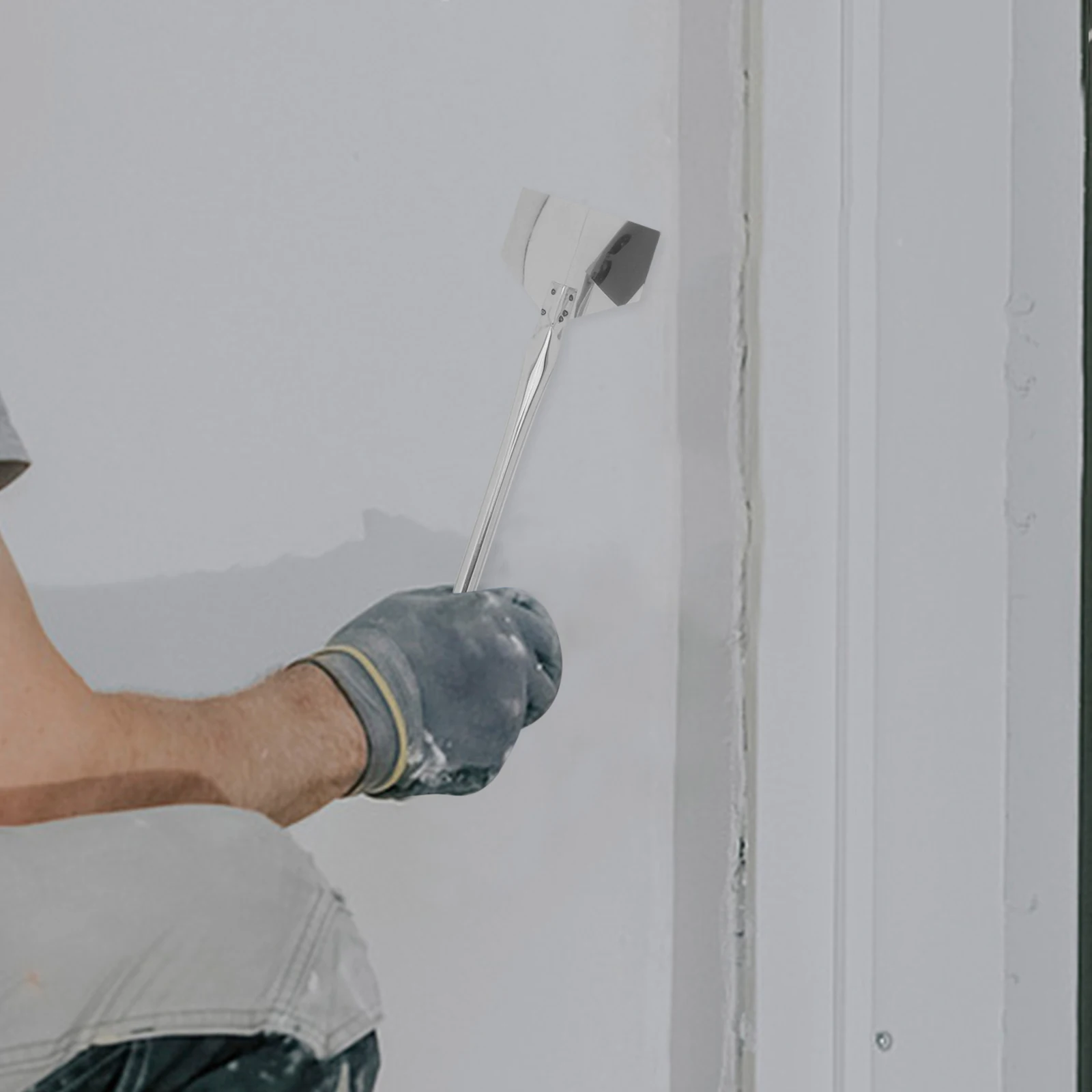 

2pcs Yin Yang Corner Grinder Stainless Steel Trowel Set For Concrete Cement Drywall Plastering Corner Shaping Tool Hand Tools