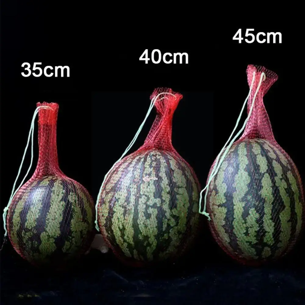 Net Bag Hanging Watermelon In Greenhouse With Thick Rope Hanging Melon Net Planting Hami Red Bag Bag Net Melon Protection S4X0