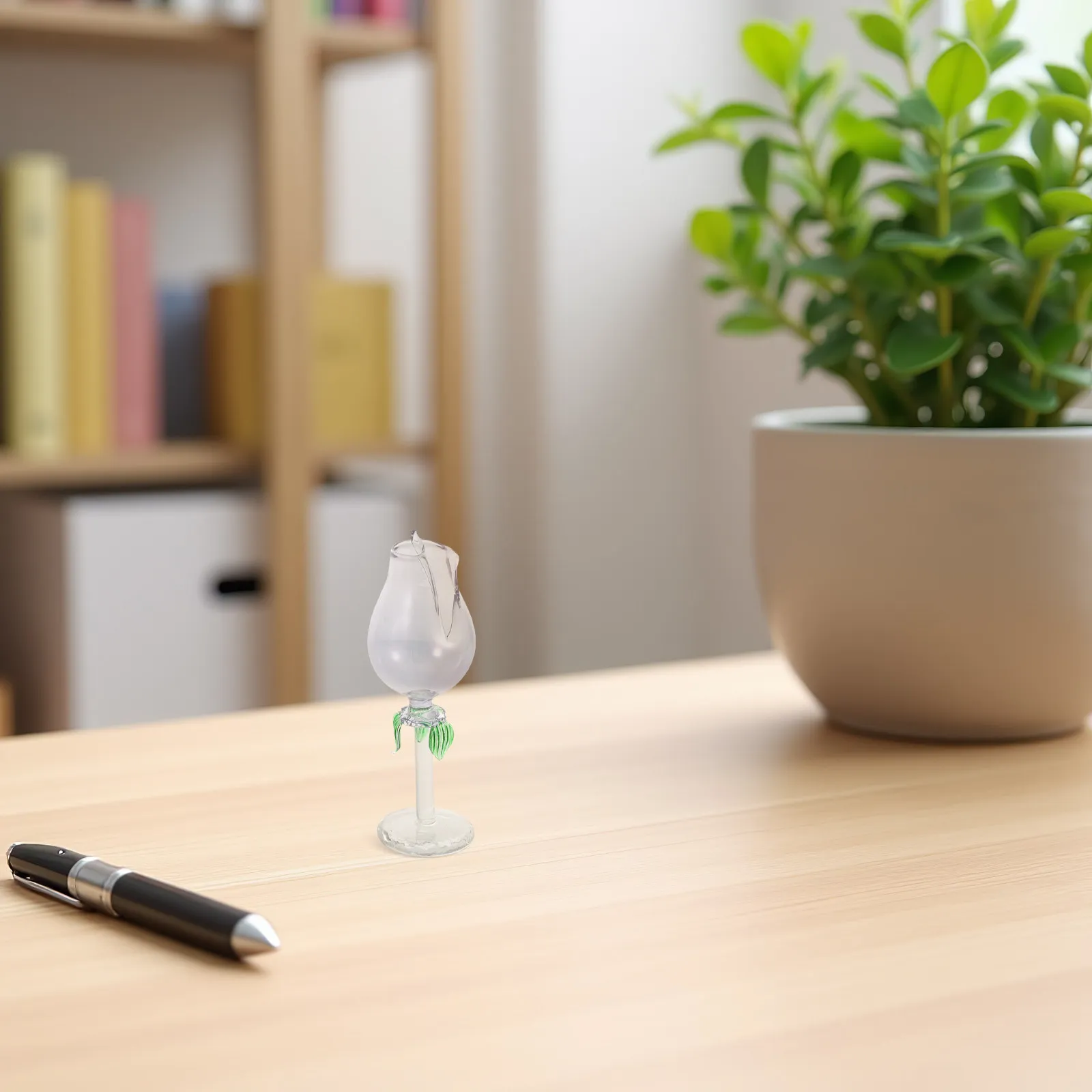 

2Pcs Flower Diffuser Glass Bottle Essential Oil Aromatherapy for Home Office Bedroom Small Decorative Fragrance Diffuser