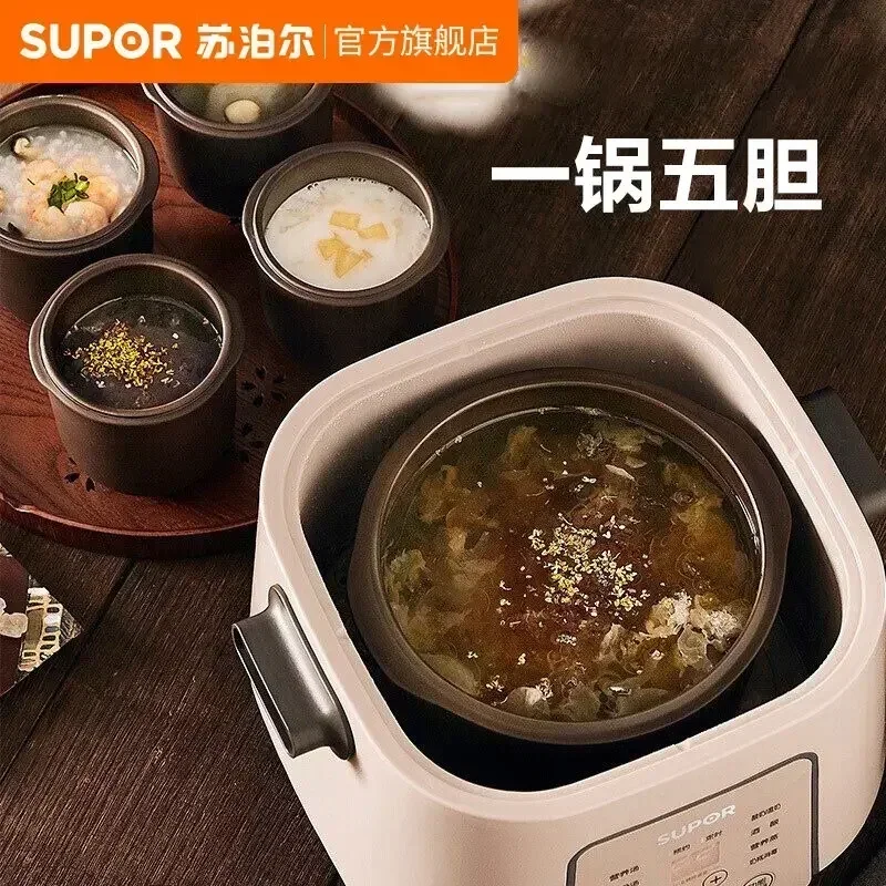 وعاء الحساء الكهربائي المنزلي. أوتوماتيكية بالكامل ويمكن تركها غير مراقبة ومقاومة لدرجات الحرارة العالية يخدم كوعاء المكملات الغذائية