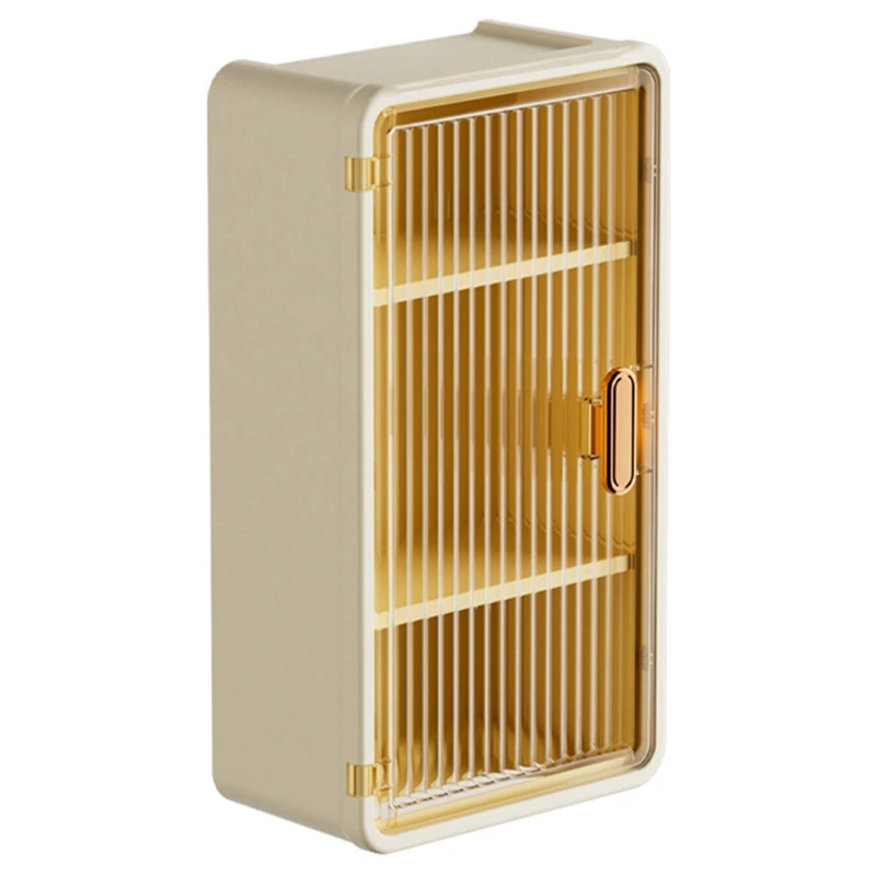 Настенная полка для ванной комнаты с водонепроницаемой коробкой для салфеток, многофункциональная полка для хранения туалетных принадлежностей, органайзер для шампуня