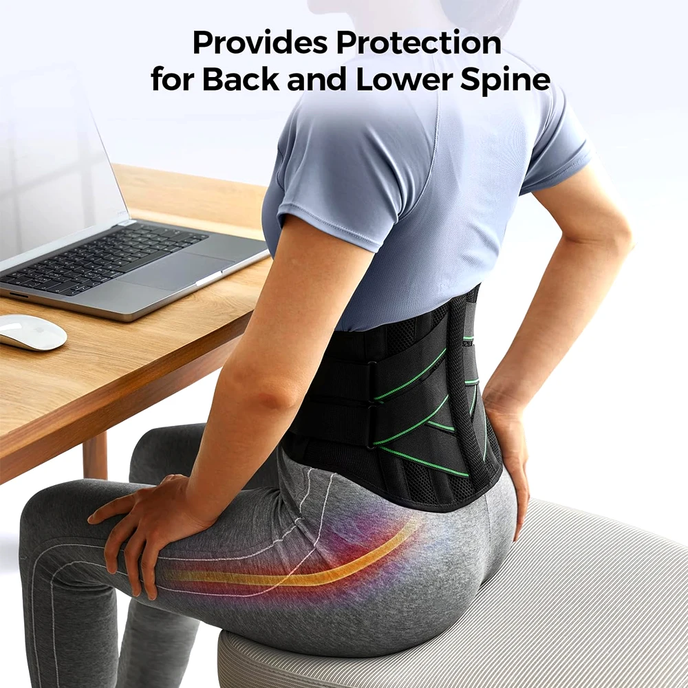 1Pcs Back Brace for Lower Back Pain -Lumbar Support for Men/Women with Lumbar Pad -Waist Support Relief Sciatica,Herniated Disc