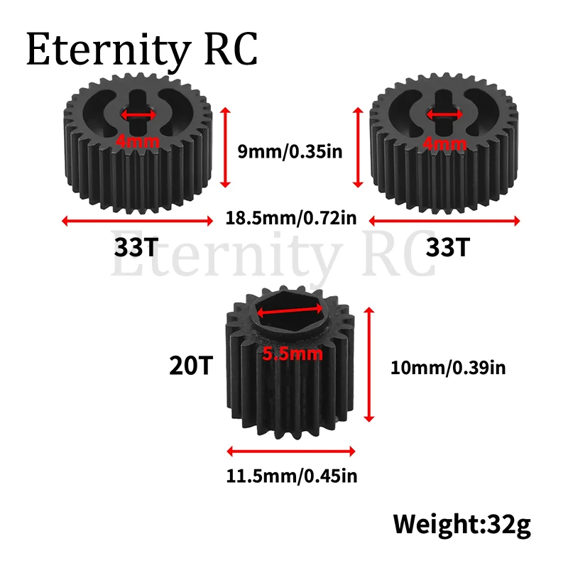 

Steel Gearbox Gear Set 51506 for Tamiya XV01 1/10 RC Car Upgrade Parts Accessories