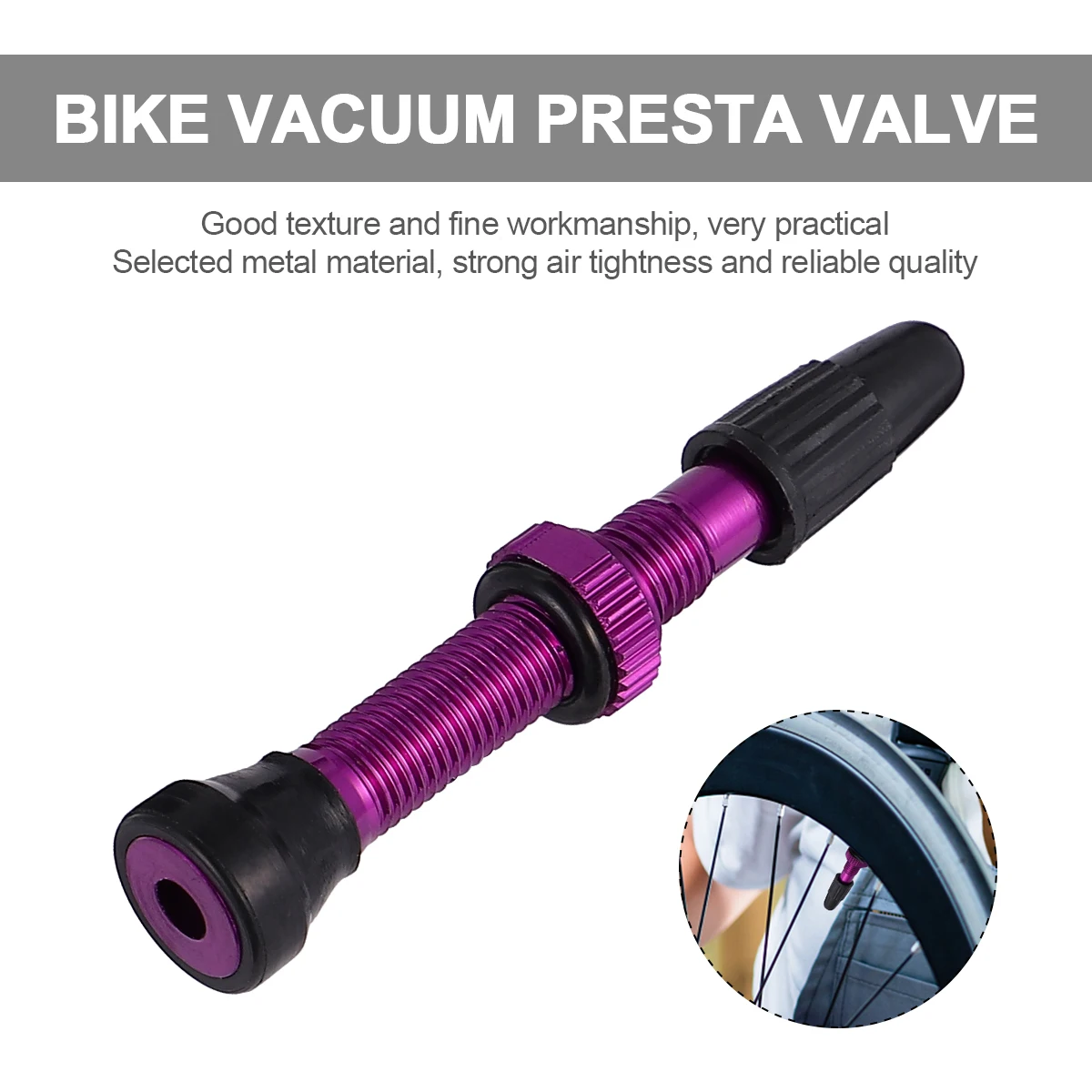 

Bike Vacuum Valve Inflating Tubeless Tyre Caps Tires Bike Tire Parts Mountain Bicycle Cover Durable Safe Design