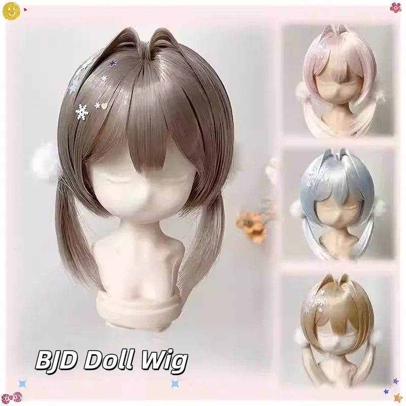 Parrucche per bambole BJD, capelli corti, per 1/3 1/4 MSD MDD DD, accessori per capelli lisci, parrucca
