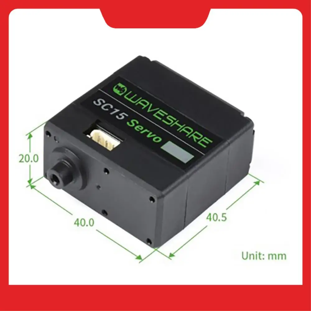 

Сервопривод Waveshare SC15, 17 кг. см, программируемый сервопривод с последовательной шиной и высоким крутящим моментом, высокоточная металлическая шестерня 180 ° Сервопривод угла поворота