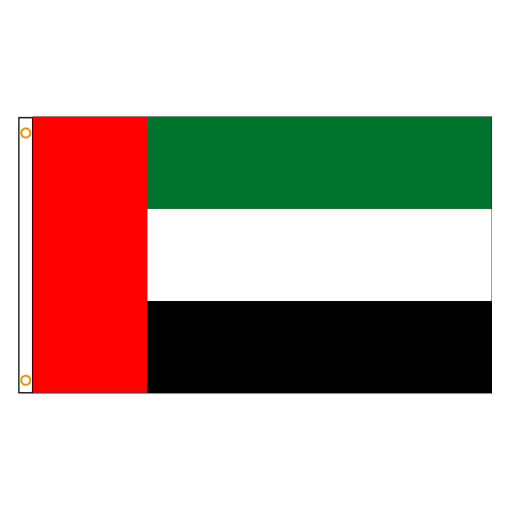2×3FT UAE United Arab Emirates Emirate Emblem Flag Polyester Printed Banner Tapestry For Decor