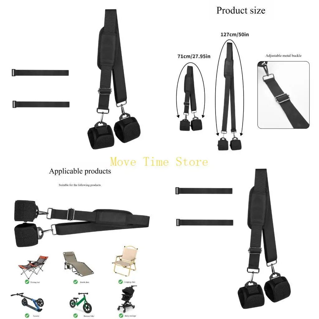 

92ME Ergonomic Shoulder Slings For Folding Transport Devices Anti Abrasion Nylons Construction Attachments