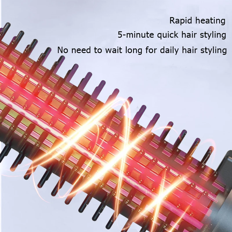 USB Rechargeable 2-in-1 Hair Styling Set Blow Dryer Straightener And Curling Iron No Need to Plug in for Use