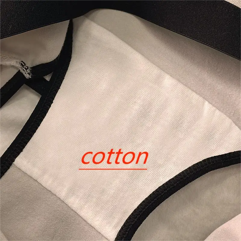 3PCS Bavlněné kalhotky Dívčí Dámské kalhotky Jednobarevné spodní prádlo Středně velký pas Měkké prodyšné kalhotky Dámské spodní prádlo - náhled 5