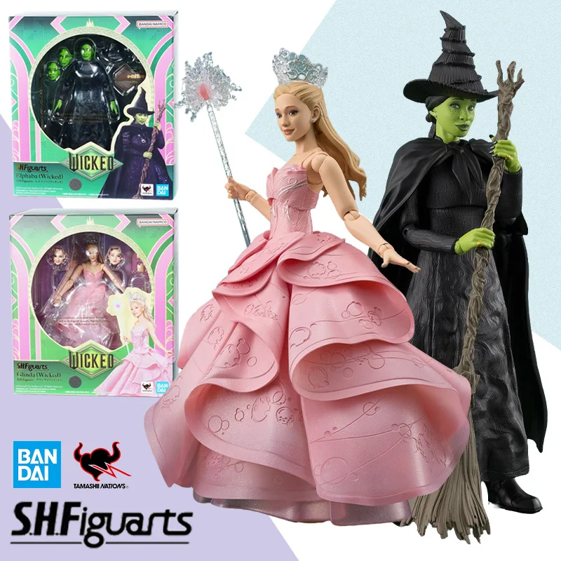 

Bandai S.H.Figuarts SHF Wicked Elphaba Glinda Action Figure Collectible Anime Desktop Model Decor Gift for Anime Fans