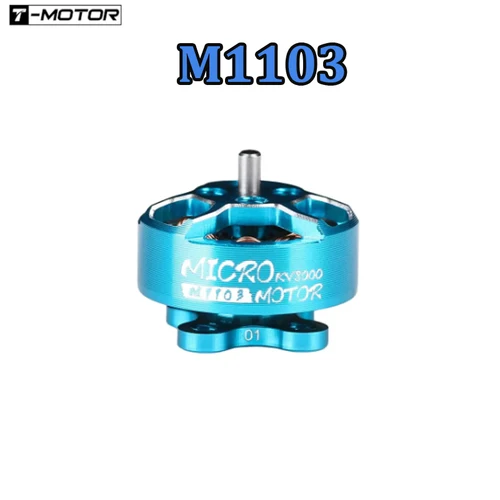 T-MOTOR 브러시리스 마이크로 모터, 1.6-2.5 인치 Whoop 2-3 인치 이쑤시개 FPV 레이싱 드론용, M1103 1103, 8000KV 2-4S, 10000KV 2-3S 