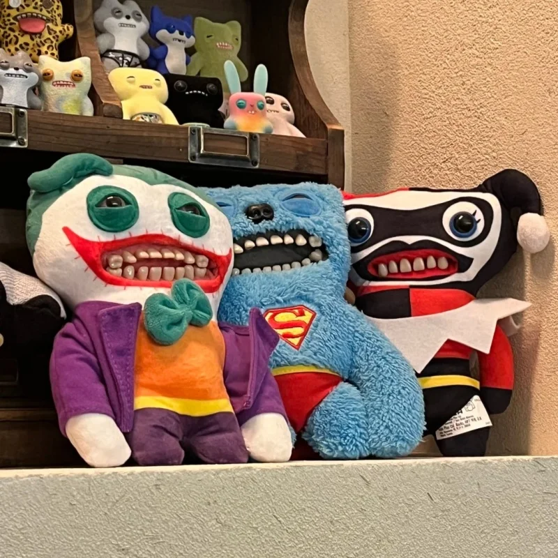 

In Stock Original Fuggler Plush Toys Ugly Monster Batman Joker funny ugly Monster Plush Dolls Birthday gifts for boys and girls