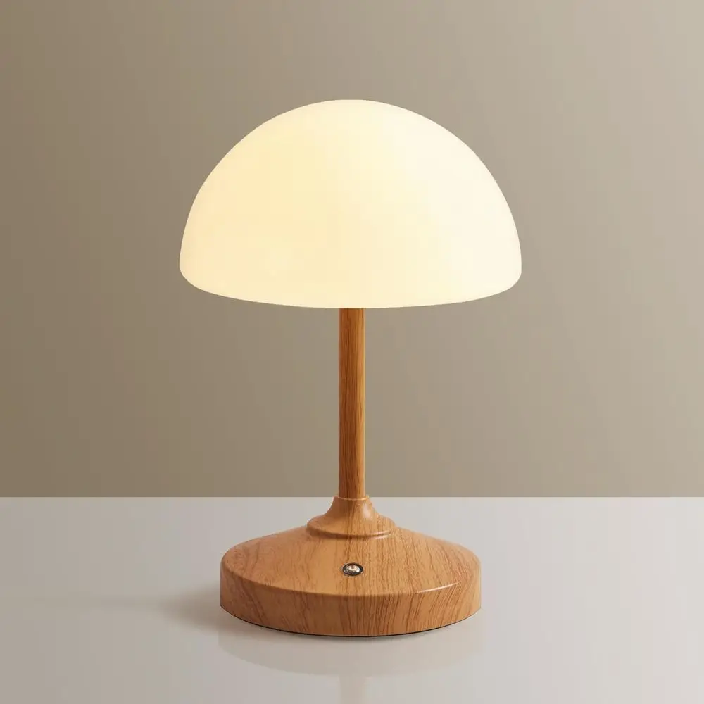 

wake Mushroom Lamp CordlLamp Table Lamp,Outdoor Waterproo Shower Lamps,5000mAh Rechargeble Battery Operated Dimmable Touch Desk