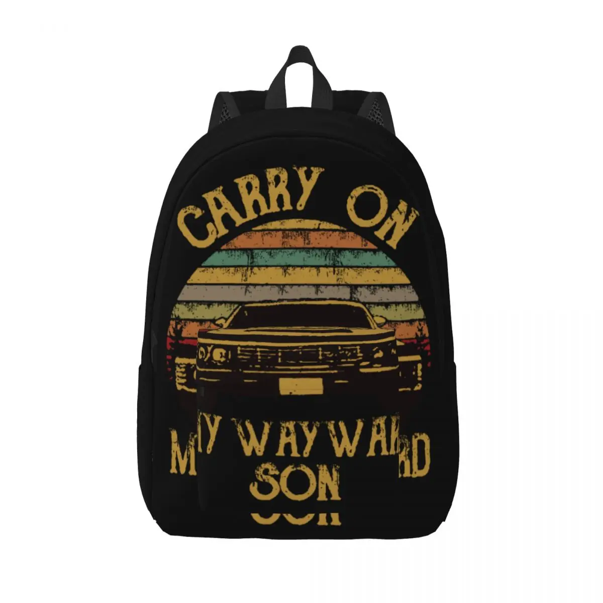 Supernatural Vintage Backpack Student Business Carry On My Wayward Son Dark Heather Daypack Men Laptop Computer Shoulder Bag