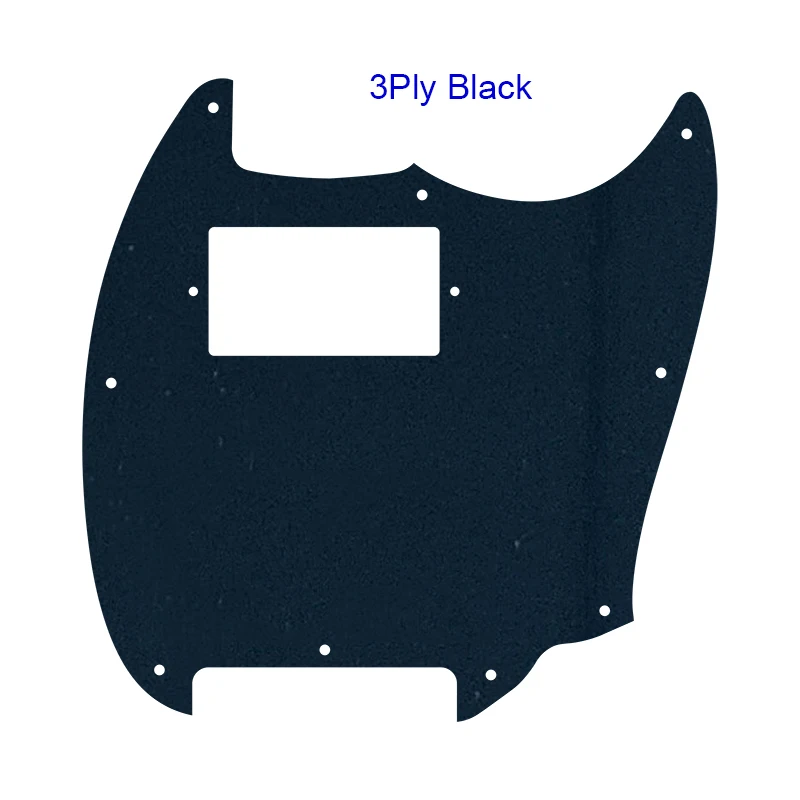 

Pleroo Guitar Parts For - Squier Bullet Mustang Whit 1 PAF Humbucker Pickup，Pickguard Guitar 3 Ply Black