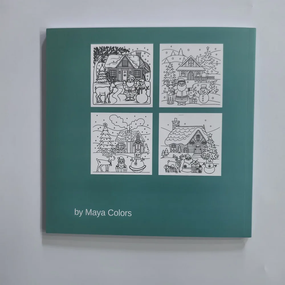 Cozy Christmas Coloring Book Bold and Easy Coloring For Adults And Teens Christmas Gift English Version