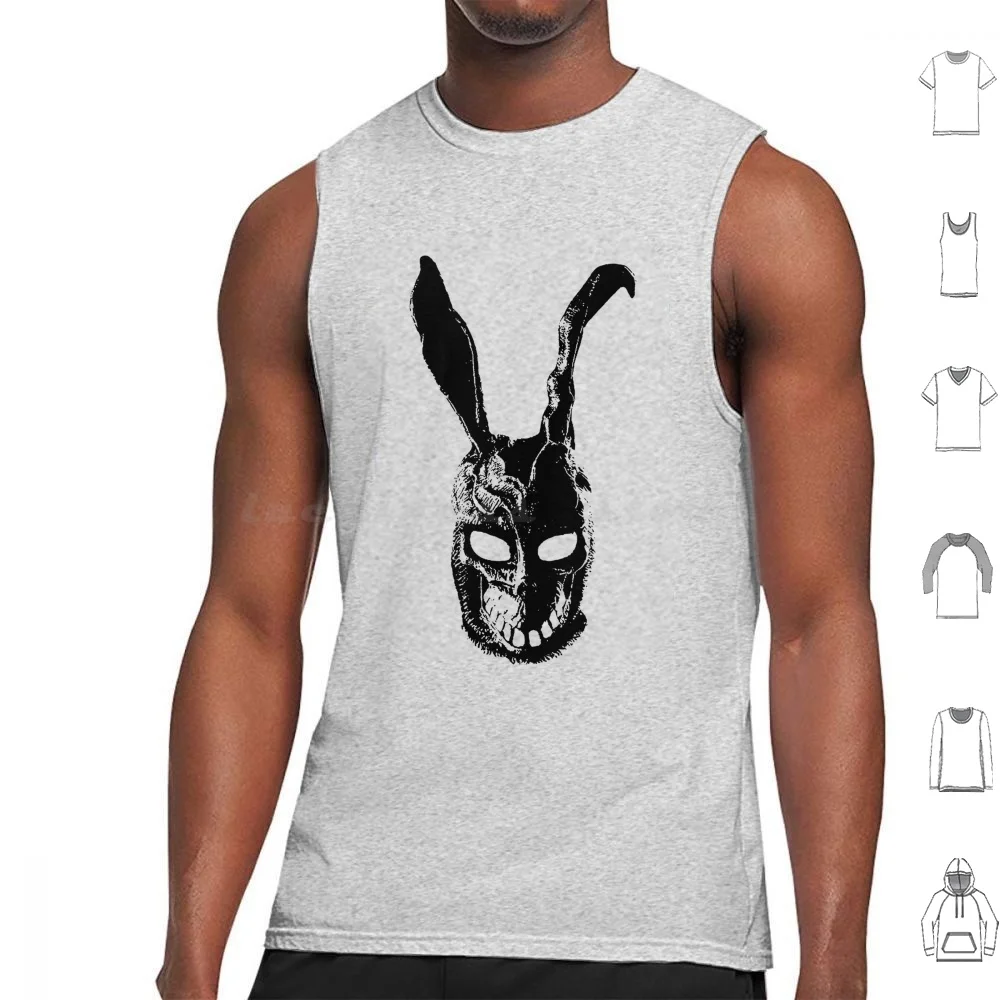 Donnie Darko Frank Mask Tank Tops Vest Sleeveless Donnie Darko Film Movie