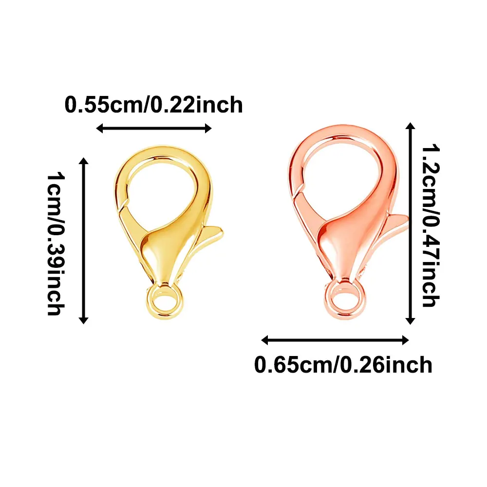 30/50/100 pezzi Chiusure a moschettone in colori misti, gioielli fai da te, Halloween, San Valentino, Natale, Accessori per la creazione di regali del Ringraziamento