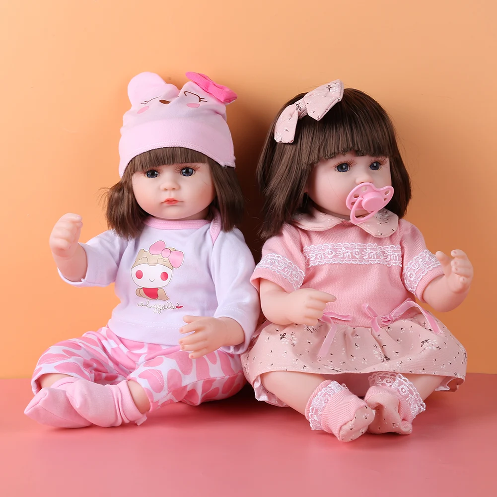 

Mini Lifelike Reborn Baby Doll Kid Toddler Sleep Playmate Cloth Doll with Clothes Realistic Dressed Toy Children Day Gift