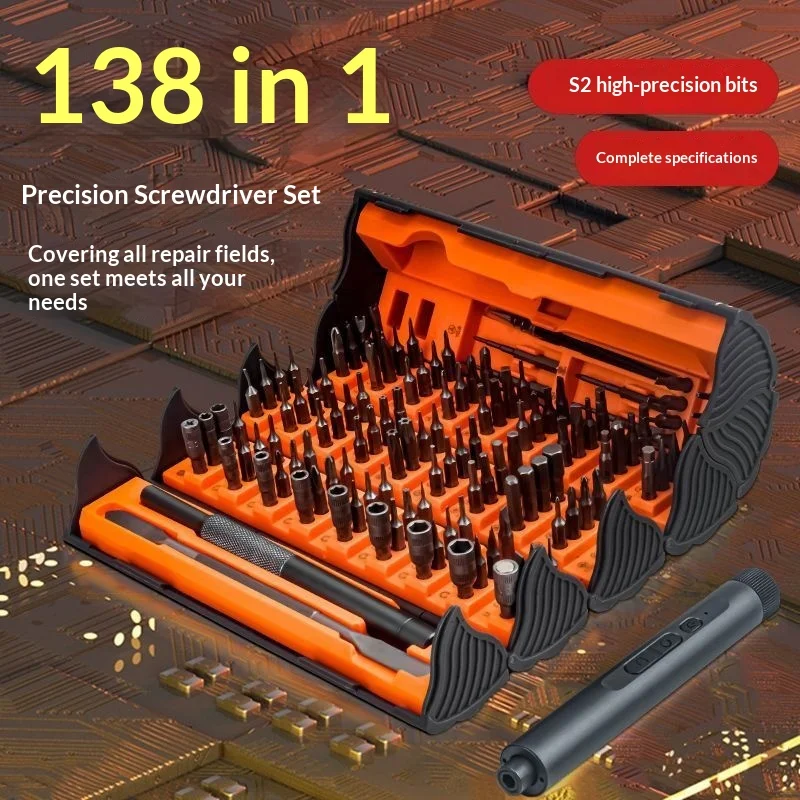Reel Driver,disassembly Type Small Maintenance in One, Household Multi-functional Electric 138 Precision Screwdriver Screw Batch