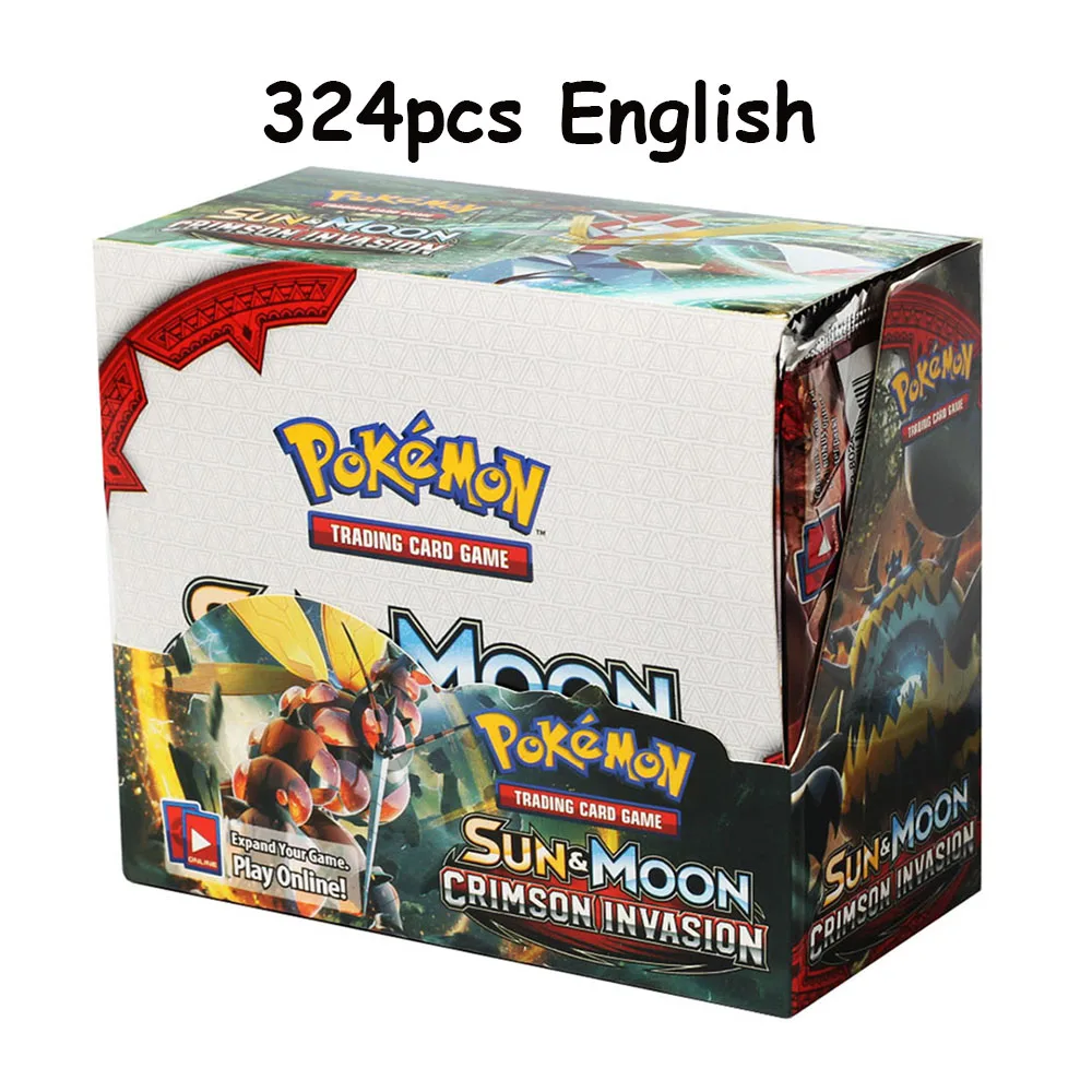 324pcs pokemon cards Newest 324Pcs Pokemon Cards Sun & Moon XY Evolutions Pokemon Booster Box  Collectible Tradiner Card Game toy for children