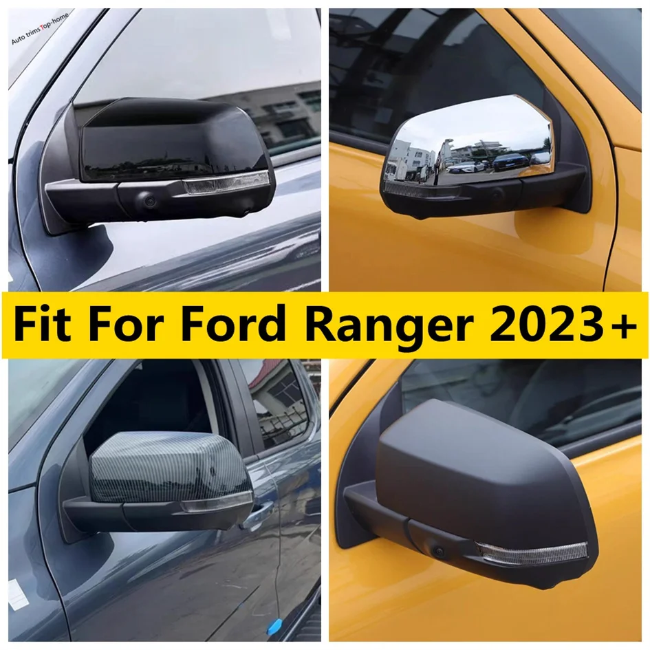 

ABS Decoration Car Stickers Rear View Rearview Side Glass Mirror Protector Caps Cover Trim Frame Fit For Ford Ranger 2023 2024