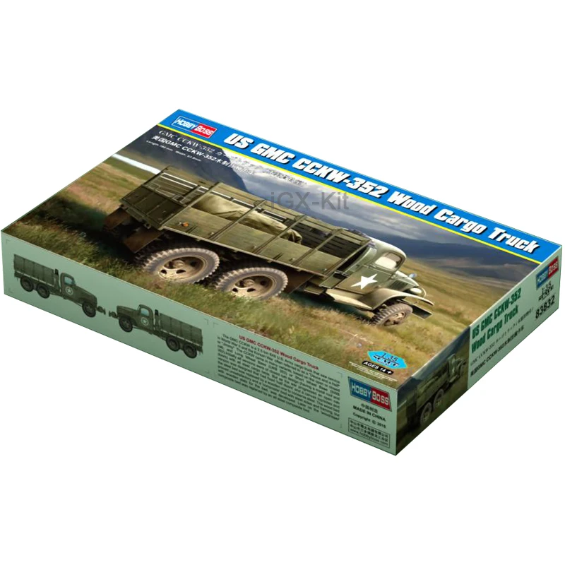 Hobbyboss 83832 1/35 Scale US GMC CCKW 352 Wood Cargo Truck Vehicle Car Hobby Craft Toy Plastic Model Building Kit