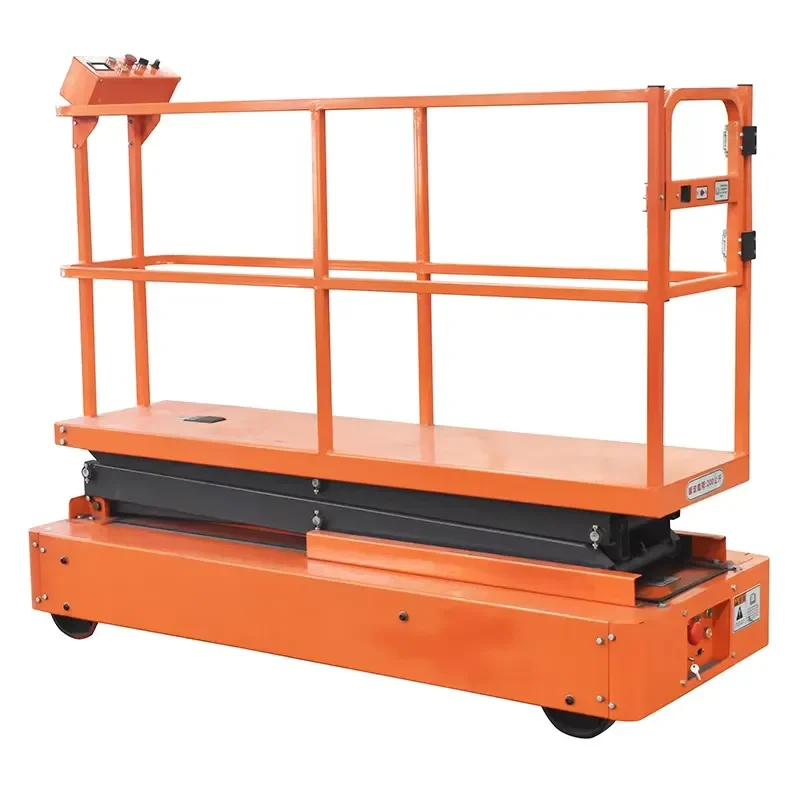 250kg Capacity Greenhouse Electric Rail Trolley Carts Scissor Lift Platform for Tomato Harvest