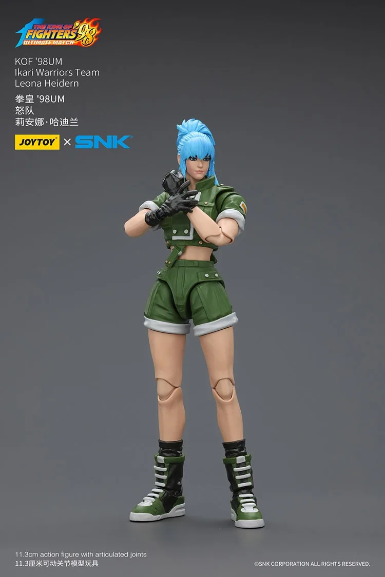 

JOYTOY SNK KOF'98UM Ikari Warriors Team Leona Heidern Action Figures Doll Collection Decoration Gift Original Model