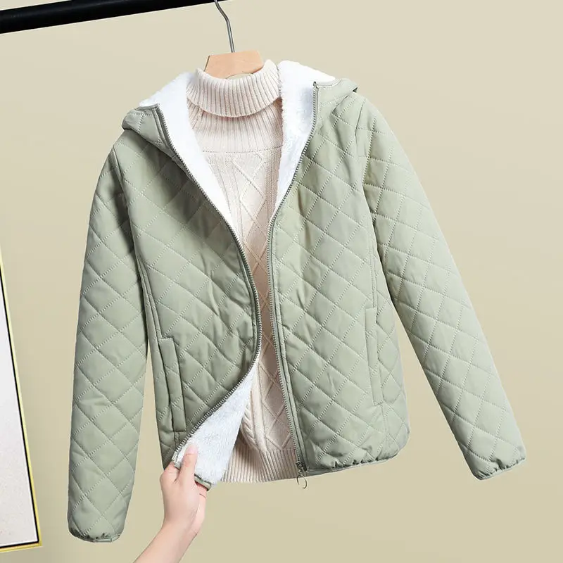 New Autumn Winter Women Cotton Jacket Thin light Short Parkas Fleece thicken Warm Female Cotton Padded Jacket Casual Outwear