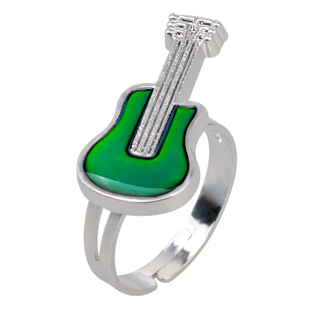 Temperature Emotion Feeling Mood Color Change Guitar Shaped for Unisex