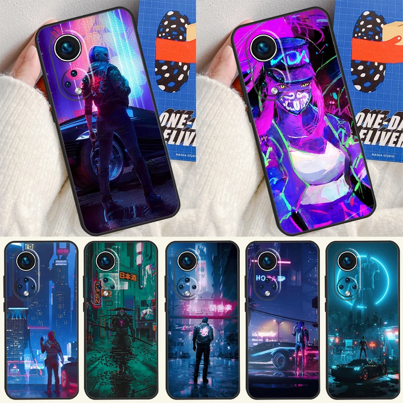 Cyberpunks Funda For Huawei P20 P30 P40 P60 Pro P Smart Nova 9 5T Honor Magic5 Lite X8 X9 a 50 70 Case