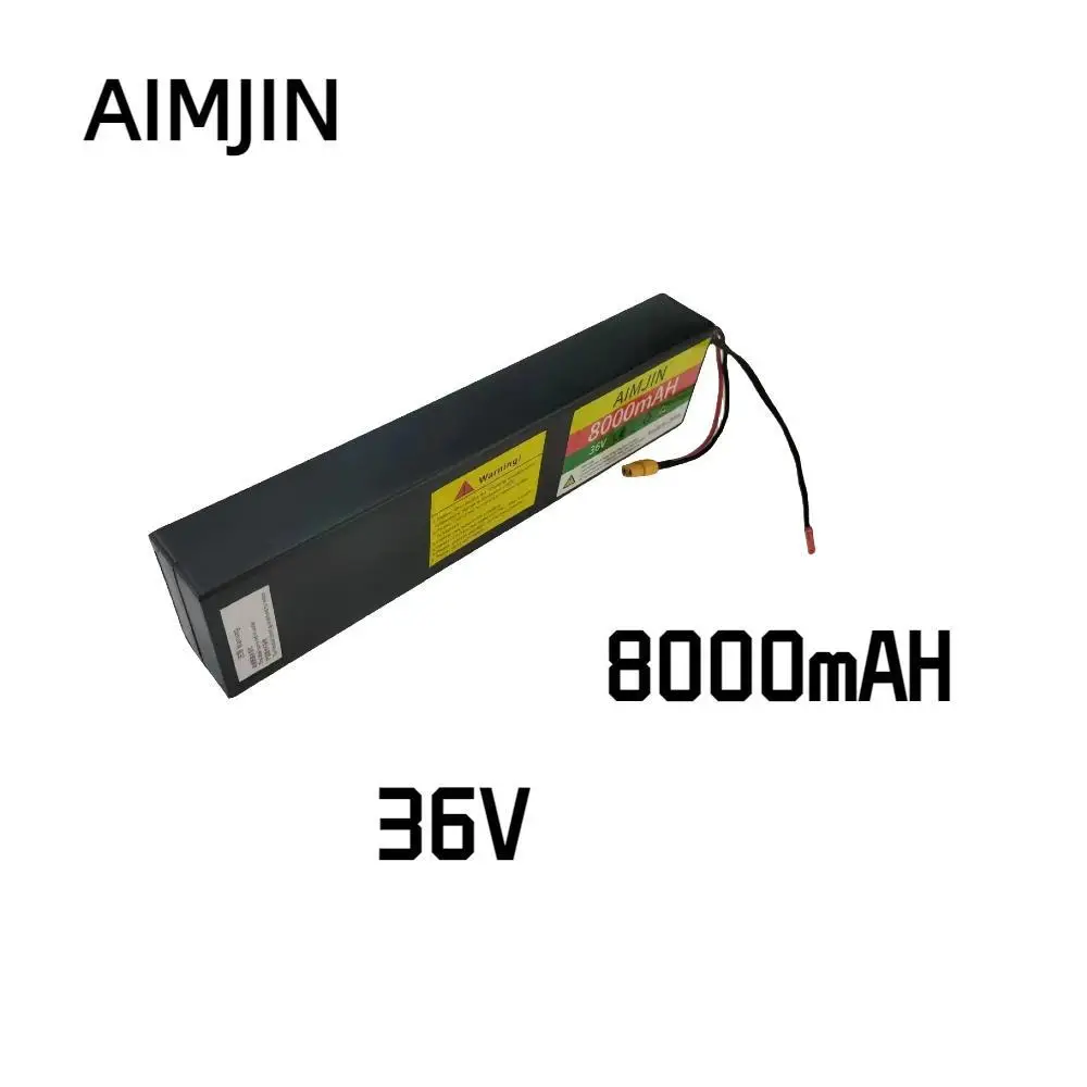 10s3p  36V 8000mAh Lithium Ion Battery Pack JST +XT60 Connector Built - in BMS Suitable For Electric Bicycle Scooter