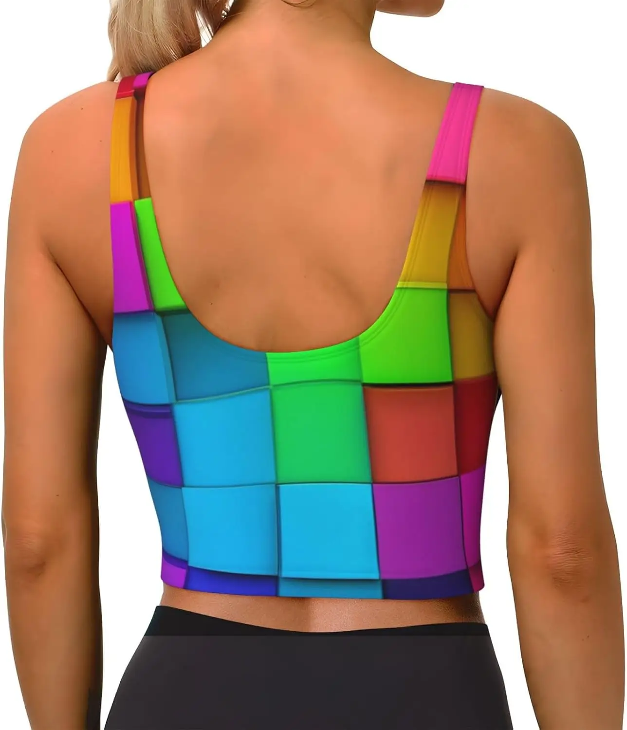 Reggiseni sportivi da donna Reggiseno da yoga con schiena scoperta Reggiseni sportivi da allenamento Canotta corta per sport Atletica Corsa Escursionismo Biker Yoga Palestra