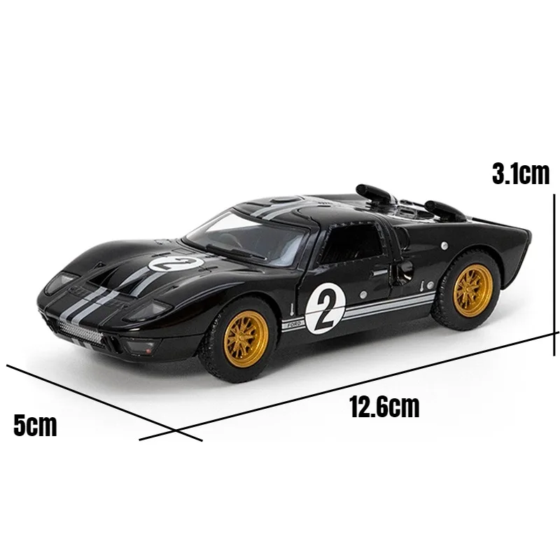 1:32 FORD GT40 MKII 1966 Alloy Car Diecasts & Toy Vehicles Car Model Miniature Scale Model Car Toys For Children