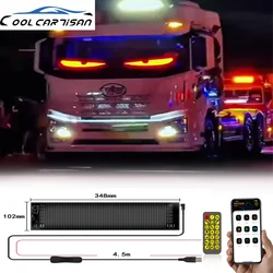 Dynamic Devil's Eye Truck Windshield Scrolling LED Display LED Funny Eye Bluetooth App Control ProgrammableSigns Display Light